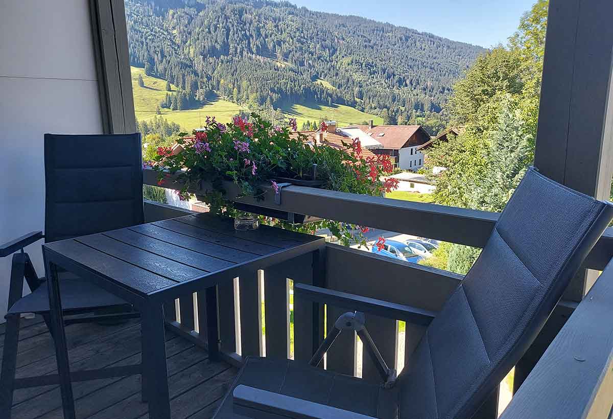 Balkon Ferienwohnung Vogelnest