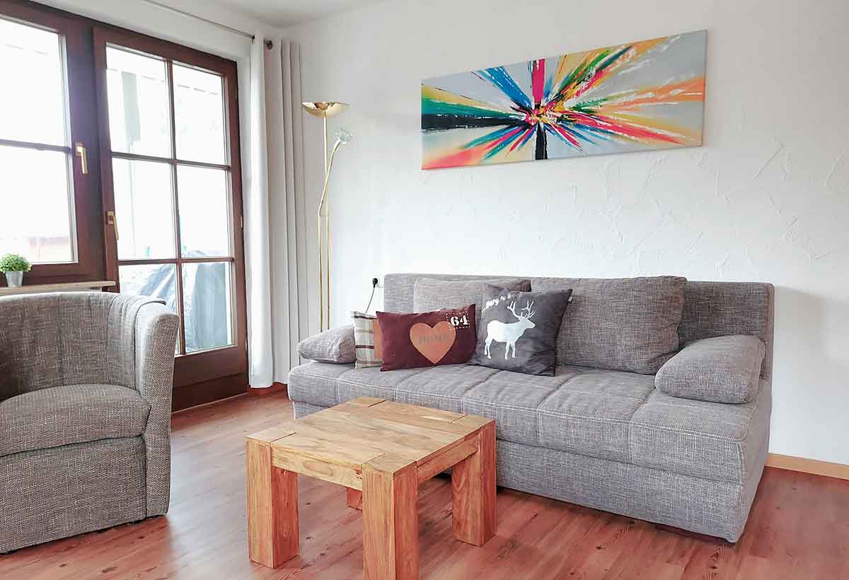 Wohnzimmer mit Sitzecke