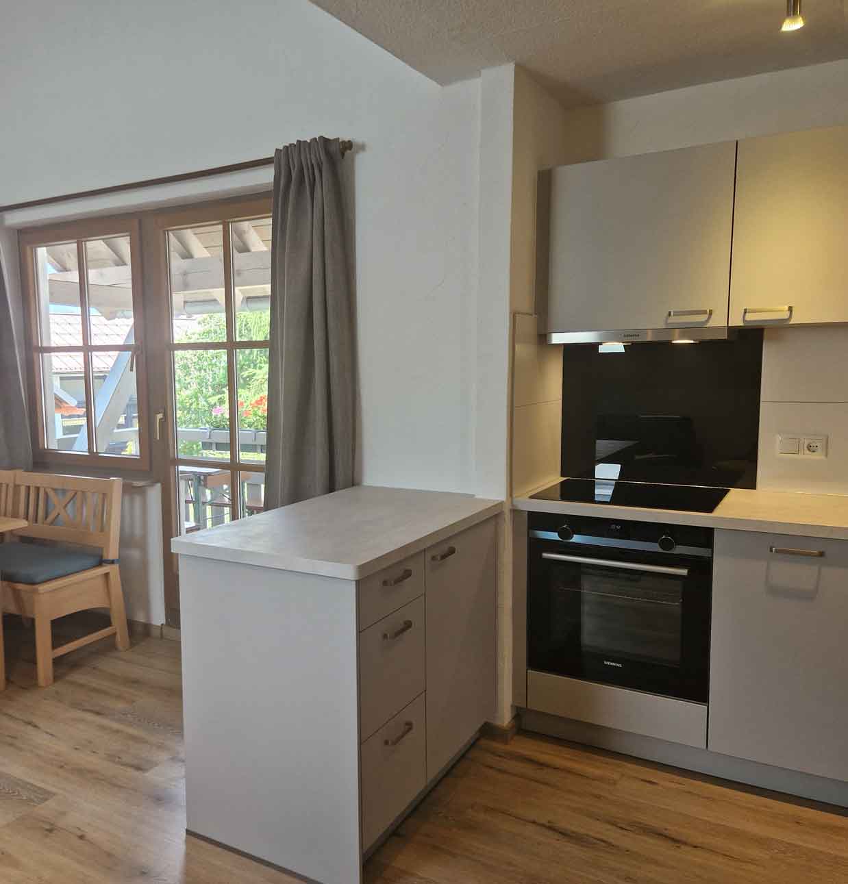 Ferienwohnung Alpenglück Einbauküche