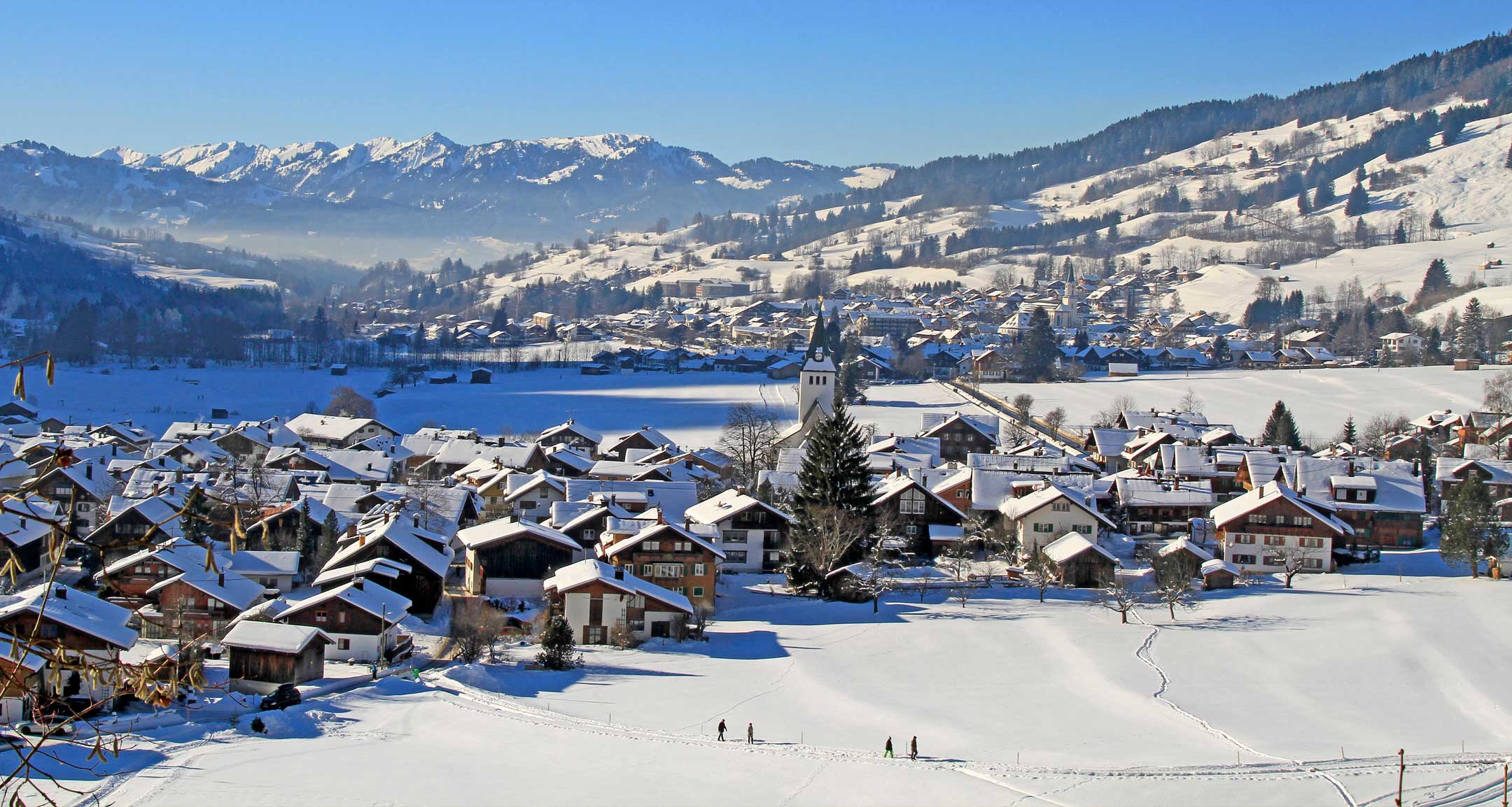 Bad Hindelang Panorama Winter